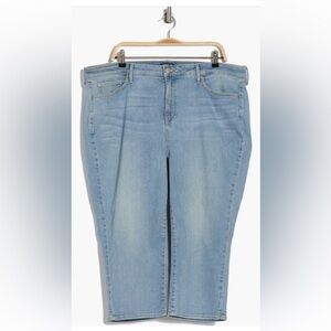 NYDJ Slim Straight Leg Crop Jeans in Charmed Size 28W NWT